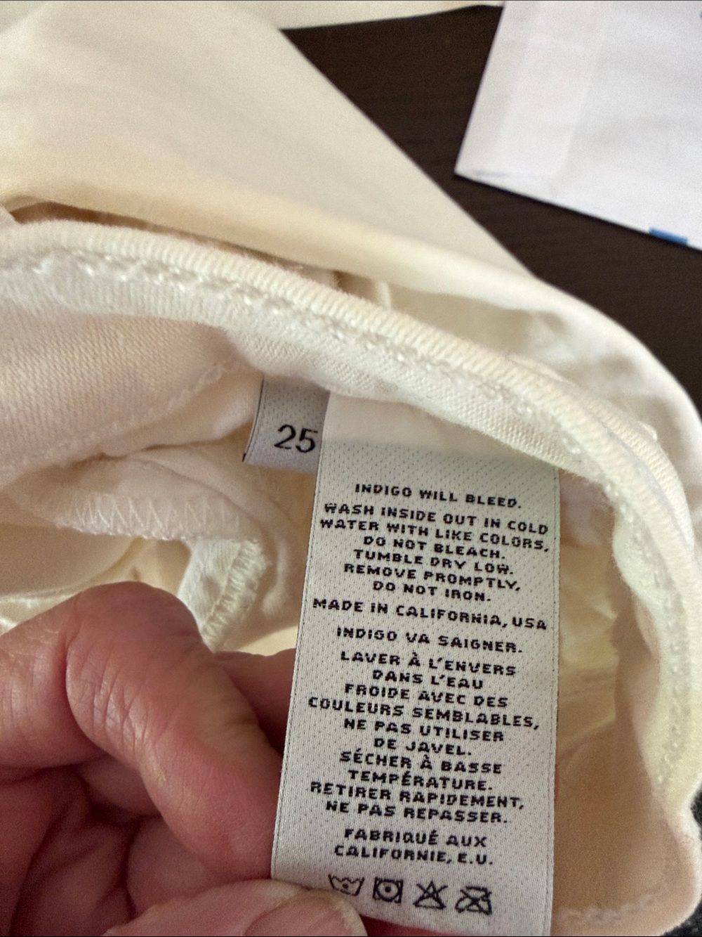 “J BRAND” Very Nice Crean Colored Jeans - Picture 10 of 11